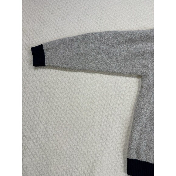 Structure V-Neck Sweater Tennis Lambswool | Cream & Blue‎ | Size X-Large - Picture 12 of 15